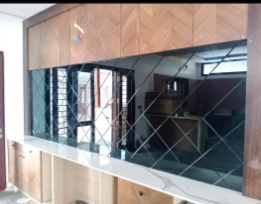 A.S Enterprises - Latest update - Black Mirror Wall Design 5mm In Bangalore