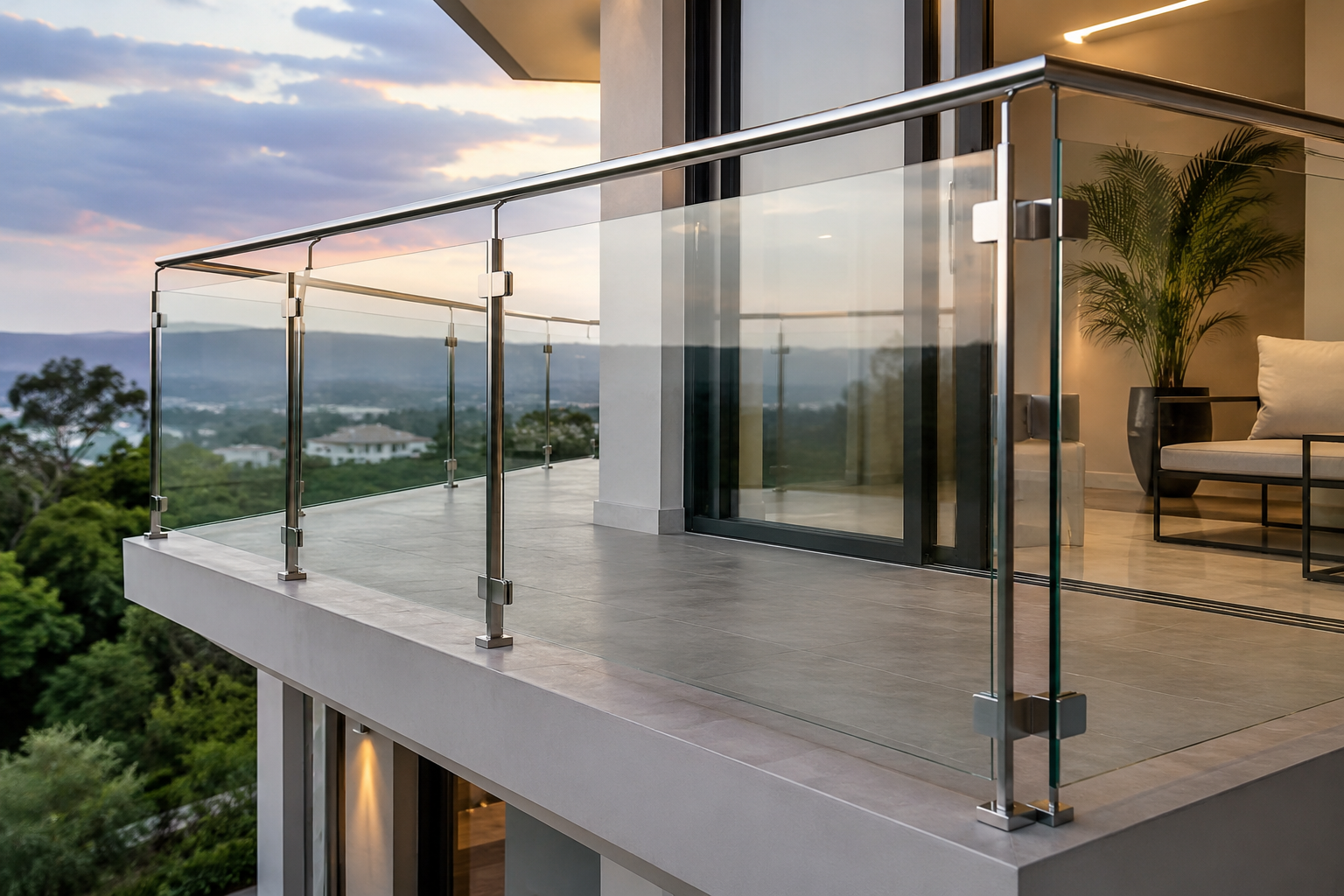 A.S Enterprises - Latest update - Toughened Glass Railing