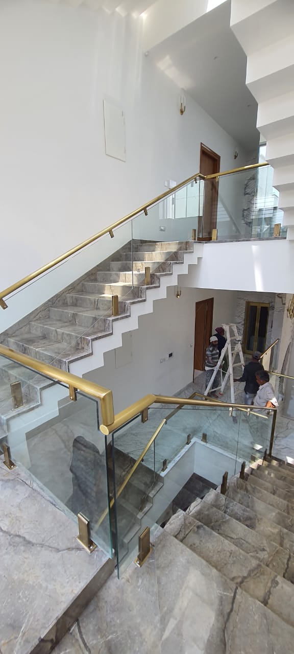 A.S Enterprises - Latest update - Brass Railing & Toughened Glass Installation In Bangalore