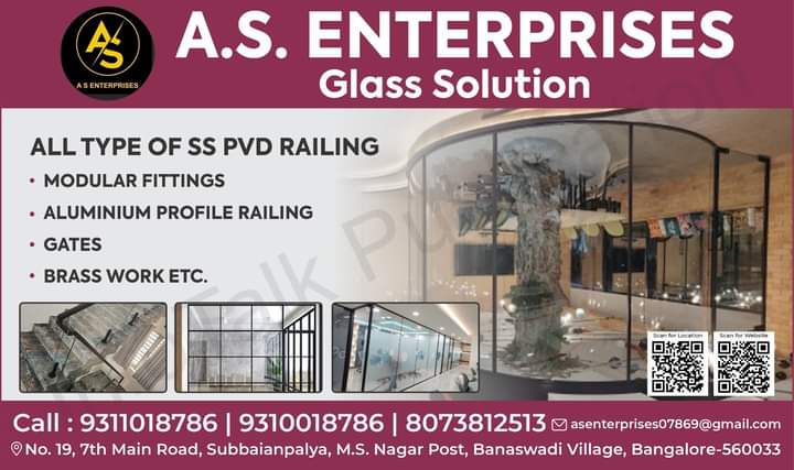 A.S Enterprises - Latest update - All Type Glass Works In Bangalore